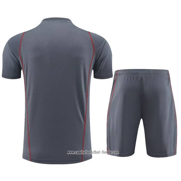 Chandal del Arsenal 2023 2024 Manga Corta Gris - Pantalon Corto